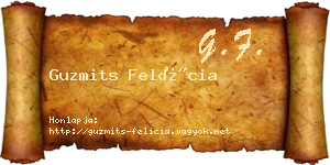 Guzmits Felícia névjegykártya